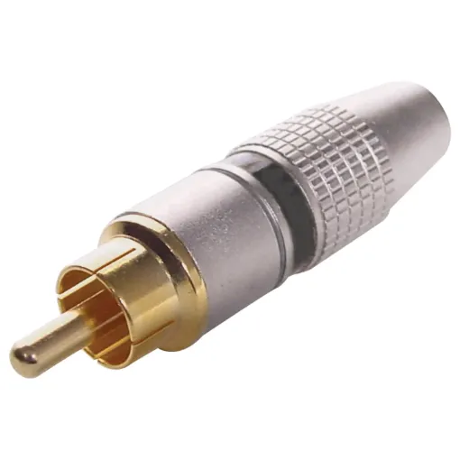 Super high-quality metal RCA plugs with gold plated contacts for ultra low connection loss.