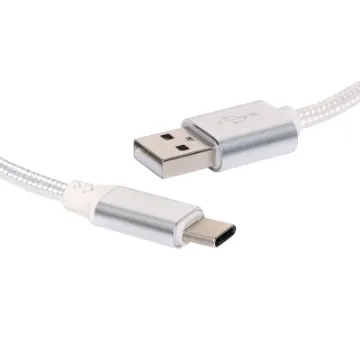 USB 2.0 Type A Male to Type C Male 
Length: 1m