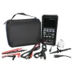 The ultimate field testing accessory combining an digital storage oscilloscope and digital multimeter. It features 2 channels with real time sampling modes of 125MSa/s per channel (or 250MSa/s when used in single channel mode). 64K colour screen provides a clear view.