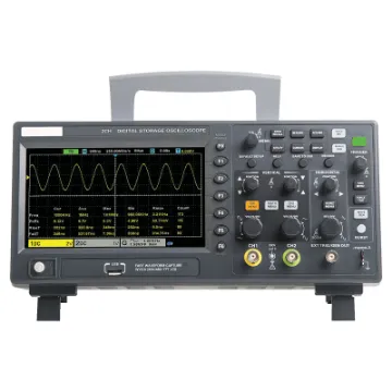 Perfect for those in R&D, product development or service of complex electronic equipment. This compact bench top oscilloscope features 2 channels with real-time sampling modes of 1GSa/s (25GS/s equivalent sampling rate).