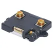 A compact backlit battery "fuel gauge" with high precision current measurement.