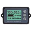 A compact backlit battery "fuel gauge" with high precision current measurement.