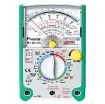 This quality analog multimeter is ideal for observing constantly varying quantities such as cycling voltages or speaker resonance testing.  It has 20kO/Volt sensitivity with a colour scale and mirrored arc for parallax error reduction.