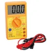 This compact, affordable digital multimeter features 19 ranges, square wave output, continuity buzzer, in-built hFE transistor and diode test function.