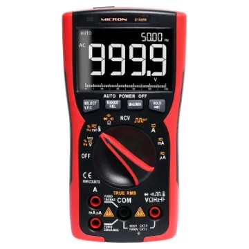 With in-built AC mains detection.  This is one of the best digital multimeters we have evaluated when it comes to build quality and feature set. Its perfect for the serious enthusiast or tradesperson. LCD bargraph. 3.75 digit display. Mode assistance indicators.