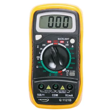 Amazing multimeter for the price! This 3.5 digit multimeter features 19 ranges, an in-built hFE transistor and diode test function.