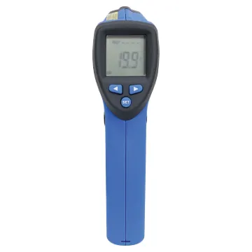 This handheld IR thermometer offers laser pointer guide and excellent accuracy between -50°C and 580°C.