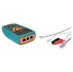 This Noise-Filtering Network PoE Toner & Probe allows users to quickly locate and verify the cable status and troubleshoot wiring for continuity, shorts, opens and crossover on RJ45, Lan cable Cat5, 5e, 6 (UTP/STP), RJ11/12 telephone cable Cat. 3 (2/4/6 pin) & normal solid/stranded wire by alligator clips patch cord.