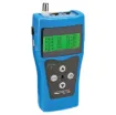 This comprehensive cable testing kit consists of three units. The main tester with 4 x 16 character screen, cable ‘sniffer’ receiving unit and 8 remote identifiers.