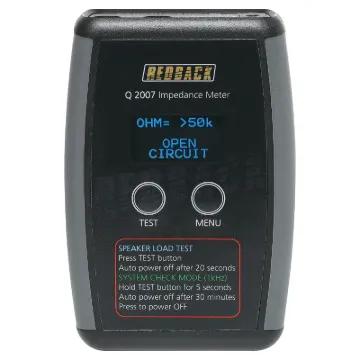 An absolute necessity for all PA system installers. This impedance meter for ‘dummies’ designed and manufactured by Altronics calculates and displays speaker loads in watts. Lithium rechargeable version.