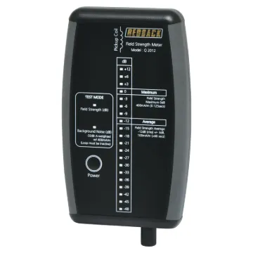 Essential for all installers setting up and commissioning hearing
induction loop amplifier systems. It is ideally used in conjunction with the Redback® Q 2014 1kHz tone generator allowing
an installer to test the signal generated in the actual ‘loop’ of the system.
