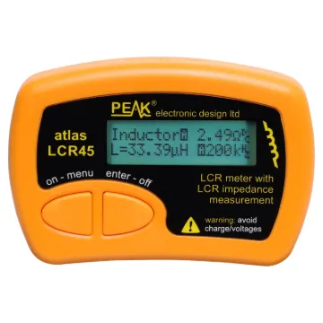 The Atlas LCR analyser is an advanced tester which greatly simplifies the testing of passive components. Simply connect the hook probes to the component legs and press test.