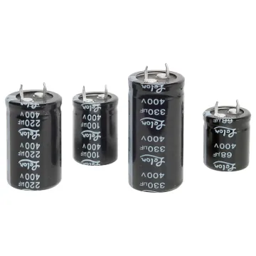 These capacitors are a "snap-in" PCB mount type. The 400V DC type electrolytics are used primarily in power supply designs.