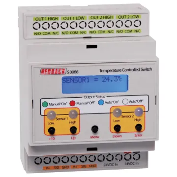 Designed in house by Altronics R&D, this compact unit has two inputs. Both can be arranged to be either a local sensor or a remote sensor.