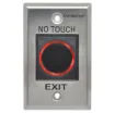 This contactless 'wave to open' wallplate uses infra-red technology to allow access from a protected area or activate a device simply by waving a hand.