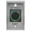 This contactless 'wave to open' wallplate uses infra-red technology to allow access from a protected area or activate a device simply by waving a hand.