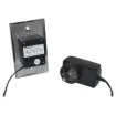 This contactless 'wave to open' wallplate uses infra-red technology to allow access from a protected area or activate a device simply by waving a hand.
