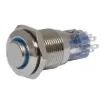 DPDT momentary LED blue solder tail push button switch.