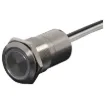Touch activated dual colour (red, green) LED switch for ticket machines, kiosks, access control etc. IP67 rated. 30cm fly lead connection. Momentary touch action.