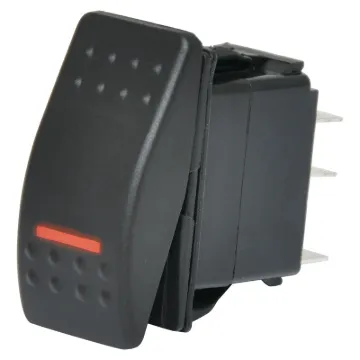 Switch type: Rocker switch, DPST
Contact rating:	10A @ 250V ac / 24V dc
Neon:	Red, 12/24V dc
Electrical life: 	20,000 cycles
Panel thickness:	4mm
Mechanical life:	50,000 cycles
Contact resistance:	<50mΩ
Insulation resistance:	>100MΩ
Dielectric strength:	>1500V ac 1 minute