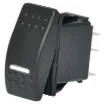 Switch type: Rocker switch, DPST
Contact rating:	10A @ 250V ac / 24V dc
Neon:	White, 12/24V dc
Electrical life: 	20,000 cycles
Panel thickness:	4mm
Mechanical life:	50,000 cycles
Contact resistance:	<50mΩ
Insulation resistance:	>100MΩ
Dielectric strength:	>1500V ac 1 minute