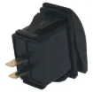 A marine/boat style flat rocker switch suitable for use in 12V DC or 24V DC power systems.