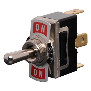 Plate: On-Off-OnContact rating: 10A @ 250V ACMounting hole diameter: 12mmActuator:	MetalContact resistance:	50mΩ max.Insulation resistance: >1000MΩDielectric strength:	>1500V AC 1 minute