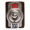 DPDT 3A Toggle Switch. With On-Off plate and metal actuator.