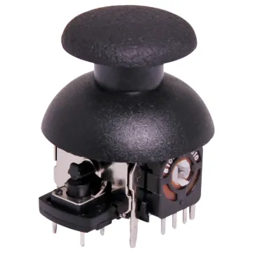 X Y Axis analog type potentiometer joystick control with a centre pushbutton activate switch.
