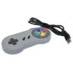 Bring back the retro! This controller has the same SNES layout although has a USB connector on the end of the cord. This allows it to connect to a PC/Raspberry Pi and be used with any flavour of emulation software.