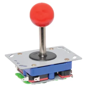 Ideal for gaming projects, this sturdy joystick provides multi directional control. Adjustable restrictor plate with 2, 4 or 8 way options.