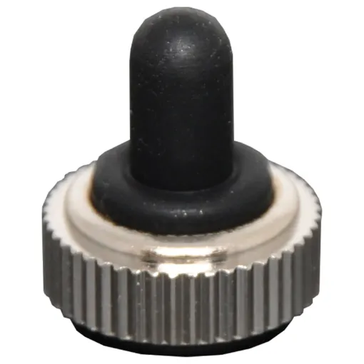 This cover screws on to the panel side of the switch, and doubles as the mounting nut. It protects the switch from moisture ingress through the front of the switch.