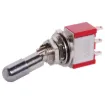 Includes an actuator that cannot be operated accidentally. To switch on or off the actuator must be pulled out before switching can take place.
 
The Salecom range of miniature and sub-miniature switches are pin for pin compatible with several other lea