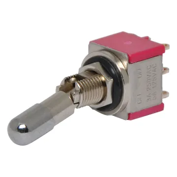 Includes an actuator that cannot be operated accidentally. To switch on or off the actuator must be pulled out before switching can take place.
 
The Salecom range of miniature and sub-miniature switches are pin for pin compatible with several other lea