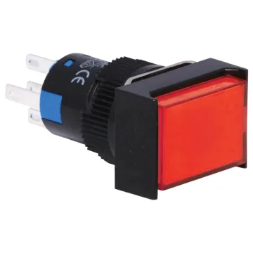 SPDT Momentary Action - Red

Switch type: Momentary
Body material: High grade thermoplastic
Operating travel: 3.0mm
Actuating force: 200-500gm
Mech. lifetime: 1M operations min
Electrical life: ≥50,000 operations min.
Electrical rating: 250V AC 5A
LED: 24V (inbuilt resistor)
Dielectric strength:  2kVAC, 50Hz, 1 min
Insulation res