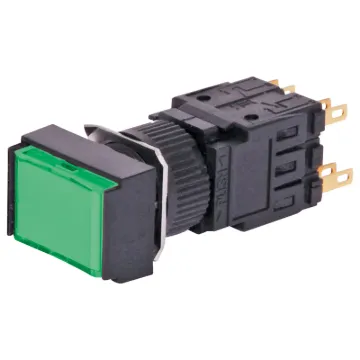 Alternate type illuminated switch incorporating a very positive, audible and tactile feel when operated. Includes provision for a globe. In-built diffuser can be directly engraved. Alternatively a clear printed label can be placed behind the coloured cove.