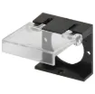 Protective hinged cover to prevent accidental operation of the switch.
