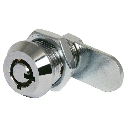 Key removable in locked position.