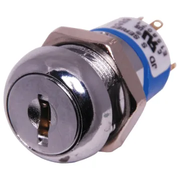 Panel hole 19mm, length 27.5mm from rear of front shroud, 33.6mm overall depth, 61mm depth with key inserted, including terminals. Overall diameter 22mm. Two keys supplied with each switch.
Rated 2A @ 250V AC.