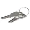 Key removable in all positions. Non-spring return (ie. Alternate action). 
Panel hole 19mm, length 27.5mm from rear of front shroud, 33.6mm overall depth, 61mm depth with key inserted, including terminals. Overall diameter 22mm. Two keys supplied wit