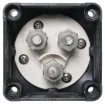 Four way rotary battery bank selector. Switch selections are, bank 1, bank 2, bank 1 & 2, OFF.