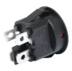 A DPST illuminated rocker switch with red neon. Rated to 10A @ 250V AC for use with both low voltage and high voltage mains circuits.