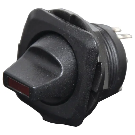 Switch Type: SPST Alternate rocker switch
Indicator: Red LED
Contact Rating: 6A @ 250V AC
Panel Cutout: 20mm&Oslash
Panel Thickness: 6mm Max.