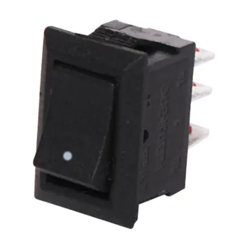 Switch type: SPDT rocker switch
Contact rating: 3A @ 240V AC
Electrical life: 10,000 cycles
Mechanical life: 30,000 cycles
Panel cutout: 8.5 x 13.2 mm
Panel thickness: 0.75 - 2mm
Contact resistance: 20mΩ max.
Insulation resistance: >1000M ohm
Dielectric strength: >1500V AC 1 minute