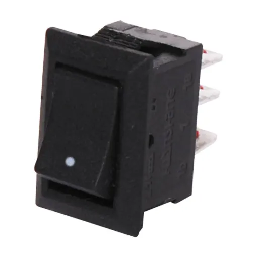 Switch type: SPDT rocker switch
Contact rating: 3A @ 240V AC
Electrical life: 10,000 cycles
Mechanical life: 30,000 cycles
Panel cutout: 8.5 x 13.2 mm
Panel thickness: 0.75 - 2mm
Contact resistance: 20mΩ max.
Insulation resistance: >1000M ohm
Dielectric strength: >1500V AC 1 minute