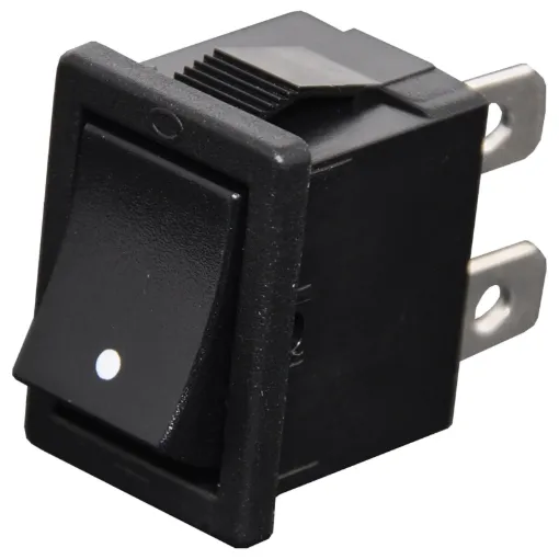 Switch type: SPST rocker switch
Contact Rating: 6A @ 250V AC
Panel Cutout: 19.2 x 13mm
Electrical Life: 10,000 Cycles
Mechanical Life: 15,000 Cycles
Contact Resistance: <20mR
Insulation Resistance: >1000MR
Dielectric Strength: >1500V 1 Minute
 >3000V Between Poles