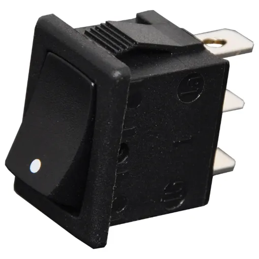 Contact Rating: 6A @ 250V AC
Panel Cutout: 19.2 x 13mm
Electrical Life: 10,000 Cycles
Mechanical Life: 15,000 Cycles
Contact Resistance: <20mR
Insulation Resistance: >1000MR
Dielectric Strength: >1500V 1 Minute
 >3000V Between Poles