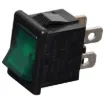 Contact Rating: 6A @ 250V AC 
Neon Colour: Green 
Neon Voltage: 240V AC 
Panel Cutout: 19.2 x 13mm 
Electrical Life: 10,000 Cycles 
Mechanical Life: 15,000 Cycles 
Contact Resistance: <20m&Omega;
Insulation Resistance: >1000M&Omega; 
Dielectric Strength: >1500V 1 Minute
 >3000V Between Poles