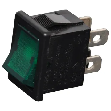 Contact Rating: 6A @ 250V AC 
Neon Colour: Green 
Neon Voltage: 240V AC 
Panel Cutout: 19.2 x 13mm 
Electrical Life: 10,000 Cycles 
Mechanical Life: 15,000 Cycles 
Contact Resistance: <20m&Omega;
Insulation Resistance: >1000M&Omega; 
Dielectric Strength: >1500V 1 Minute
 >3000V Between Poles
