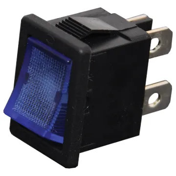 Contact Rating: 6A @ 250V AC 
Neon Colour: Blue 
Neon Voltage: 240V AC 
Panel Cutout: 19.2 x 13mm 
Electrical Life: 10,000 Cycles 
Mechanical Life: 15,000 Cycles 
Contact Resistance: <20m&Omega; 
Insulation Resistance: >1000M&Omega; 
Dielectric Strength: >1500V 1 Minute
>3000V Between Poles